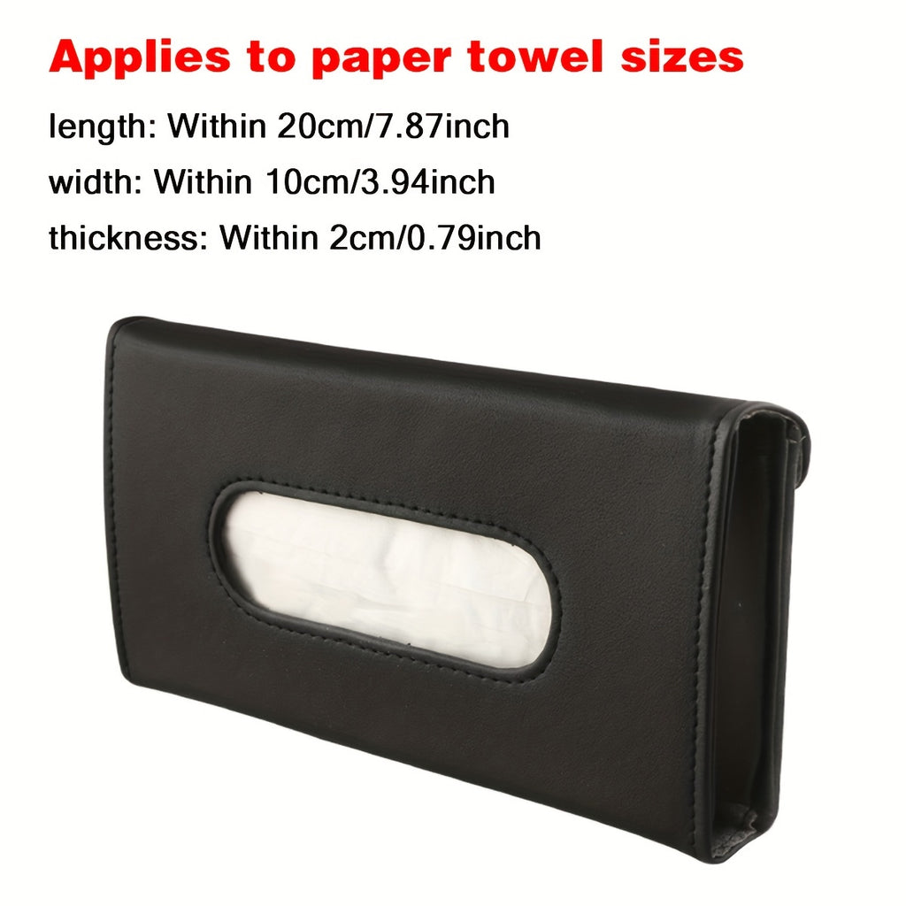 [Fashion Car Sunshade] Car Mounted Fashion Sunshade Paper Towel Box | Automobile Pull-out Carton