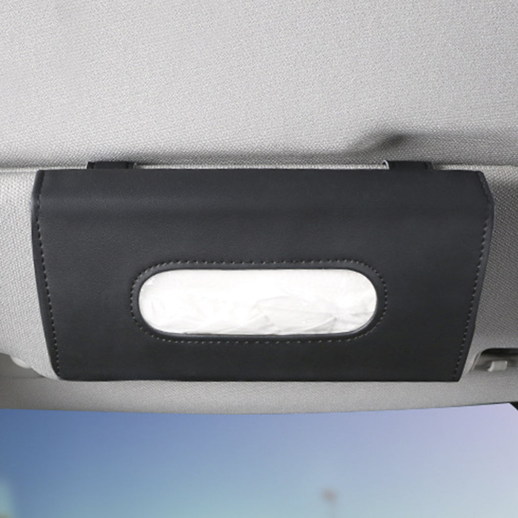 [Fashion Car Sunshade] Car Mounted Fashion Sunshade Paper Towel Box | Automobile Pull-out Carton