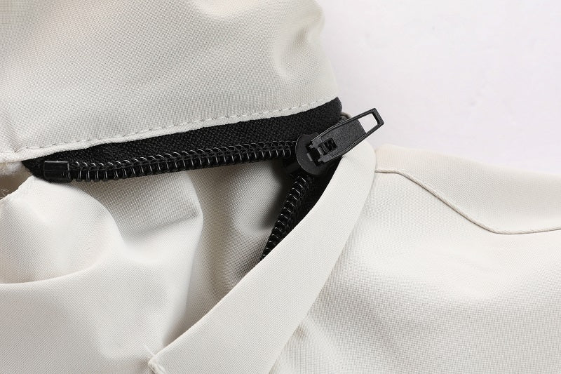 Men'S Winter Windbreaker Jacket with Warm Hood - Maroon Zip-Up Outdoor Coat, Stand Collar, Multiple Pockets, Casual Sporty Design for Cold Weather, Winter Jacket