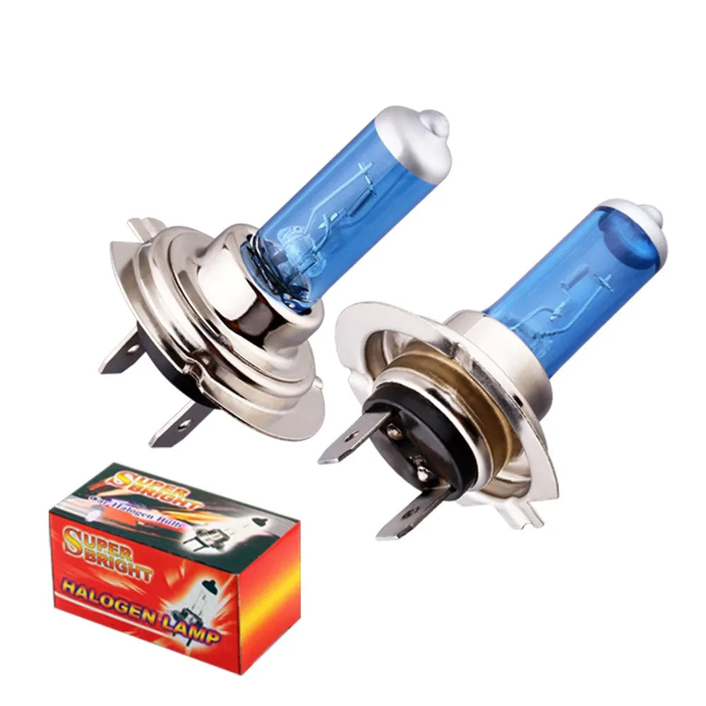 1pcs H7 100W 12V 55W Super Bright White Fog Lights Halogen Bulb High Power Car Headlights Lamp Car Light Source parking