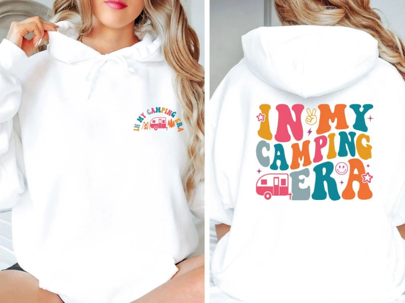 Camping Era Hoodie, Camping Hoodie, Vacation Hoodie, Caravan Life Top, Adventure Hoodie, Wanderlust Hoodie, Camping Gift