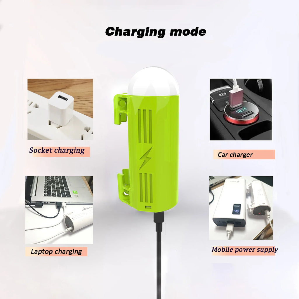 Camping Shower Pump，Outdoor Shower,  with LED lamp,IPX8 Waterproof ,Suitable for Camping,Hiking,Car trips