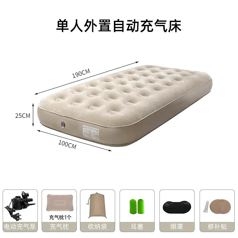 Camping Large Inflatable Bed Luxury Portable Lazy Ergonomic Inflatable Bed Comfortable Outdoor Divano Gonfiabile Furniture Room
