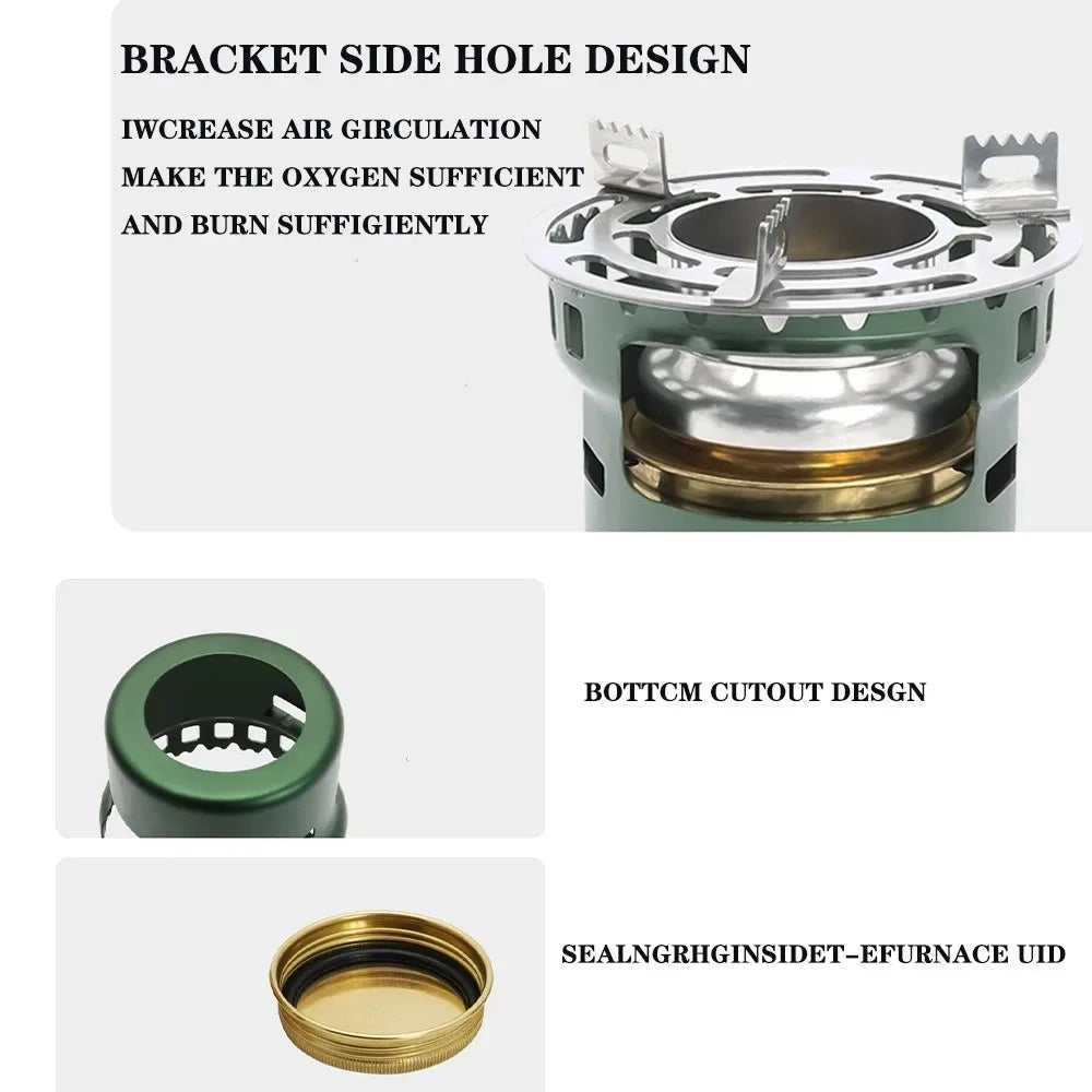 Portable Mini Barbecue Assesories Camp Cooking Supplies Camping Gear and Accessories Alcohol Stove Outdoor Furnace  Hiking Sport