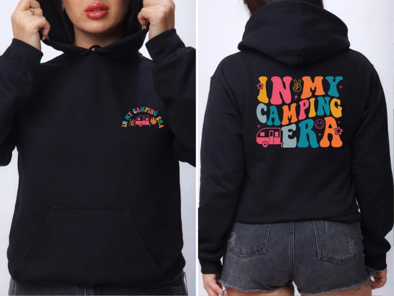 Camping Era Hoodie, Camping Hoodie, Vacation Hoodie, Caravan Life Top, Adventure Hoodie, Wanderlust Hoodie, Camping Gift