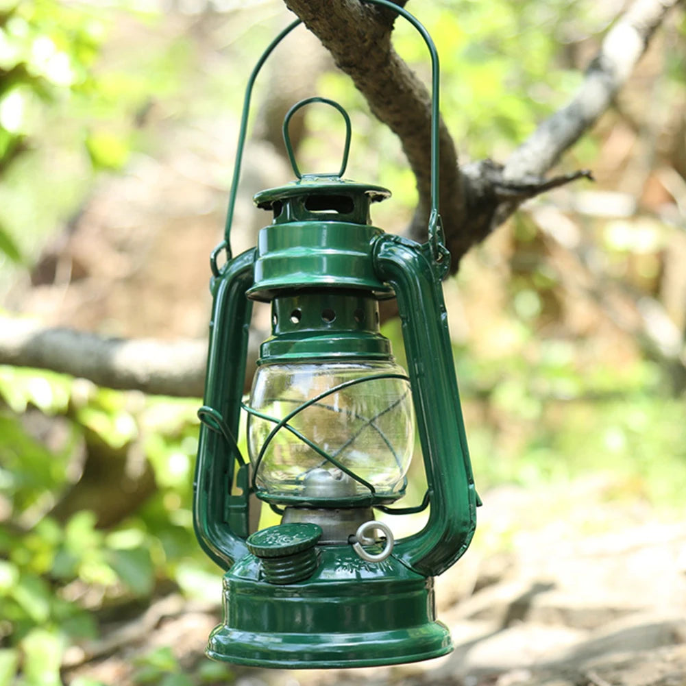 Lantern Vintage Oil Burning Lantern Hurricane Table Lamps With Handle For Camping Home Patio Portable Lanterns