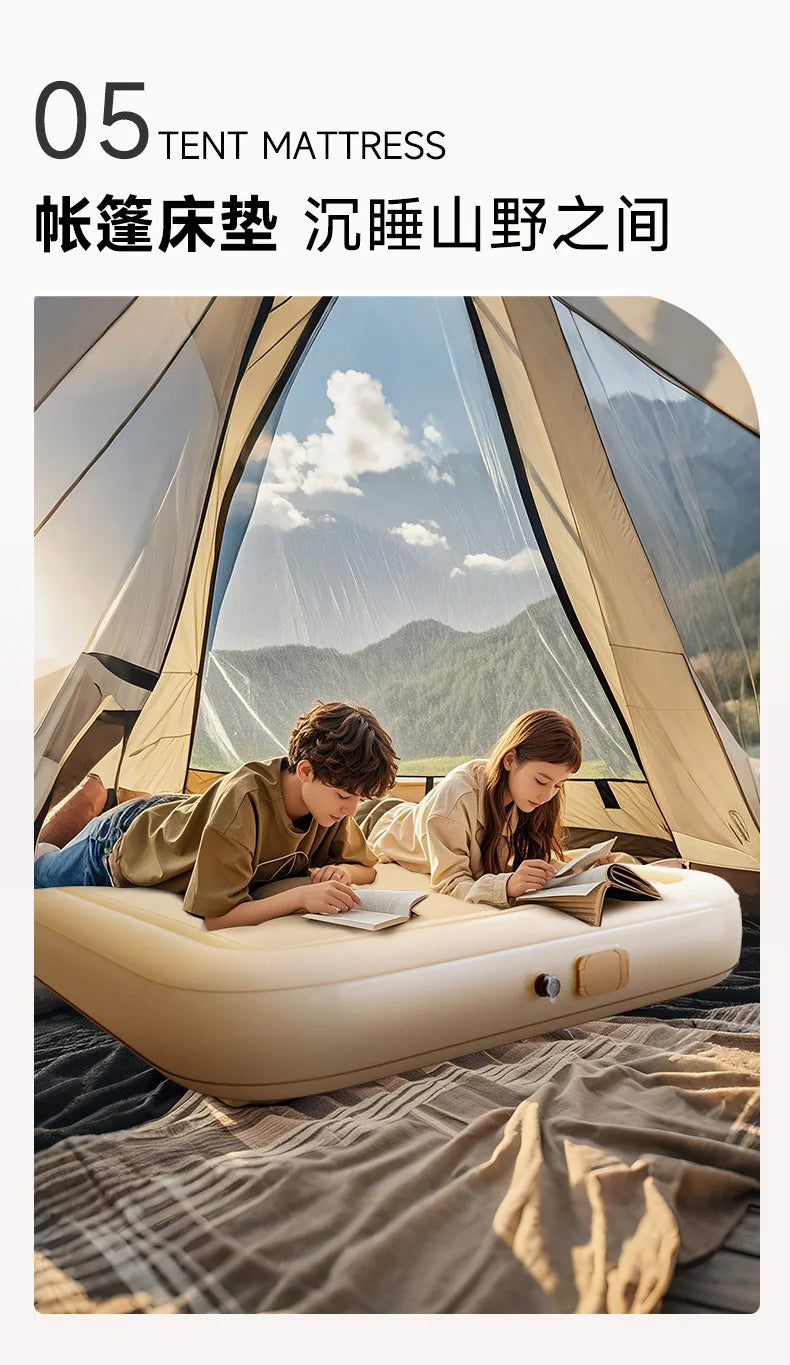 Camping Large Inflatable Bed Luxury Portable Lazy Ergonomic Inflatable Bed Comfortable Outdoor Divano Gonfiabile Furniture Room