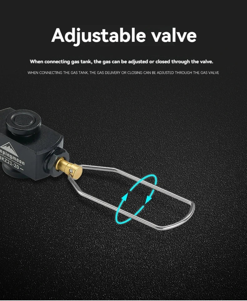 CAMPINGMOON Camping can be done with Inverted High-altitude Flat Gas Cylinders,Stoves,Extension Pipes with Valves, and Gas Pipes