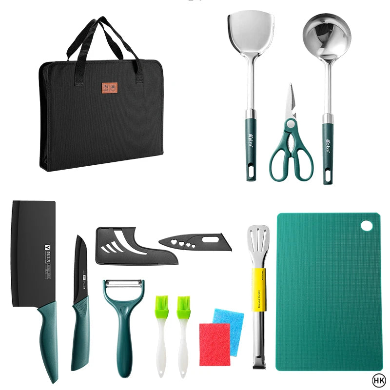 13PCS Camping cooking set, camping essentials, camping accessories, camping cooking and barbecue essentials