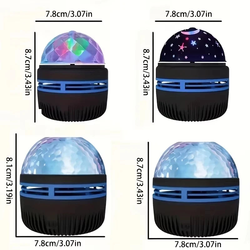 1pc Star Projector, Galaxy Projector, Water Ocean Wave Projector For Bedroom Night Light  Room Decor With 7-Colors Patterns