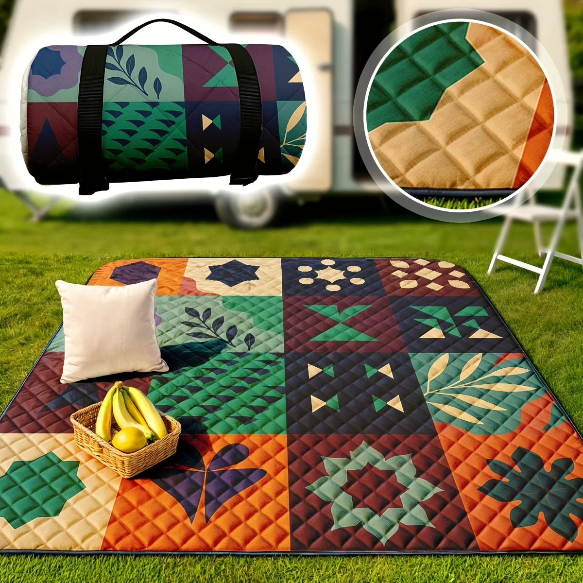Spring Outing Picnic Mat Camping Supplies Waterproof Moisture proof Outdoor Portable Storage Suitable for Beach Grassland