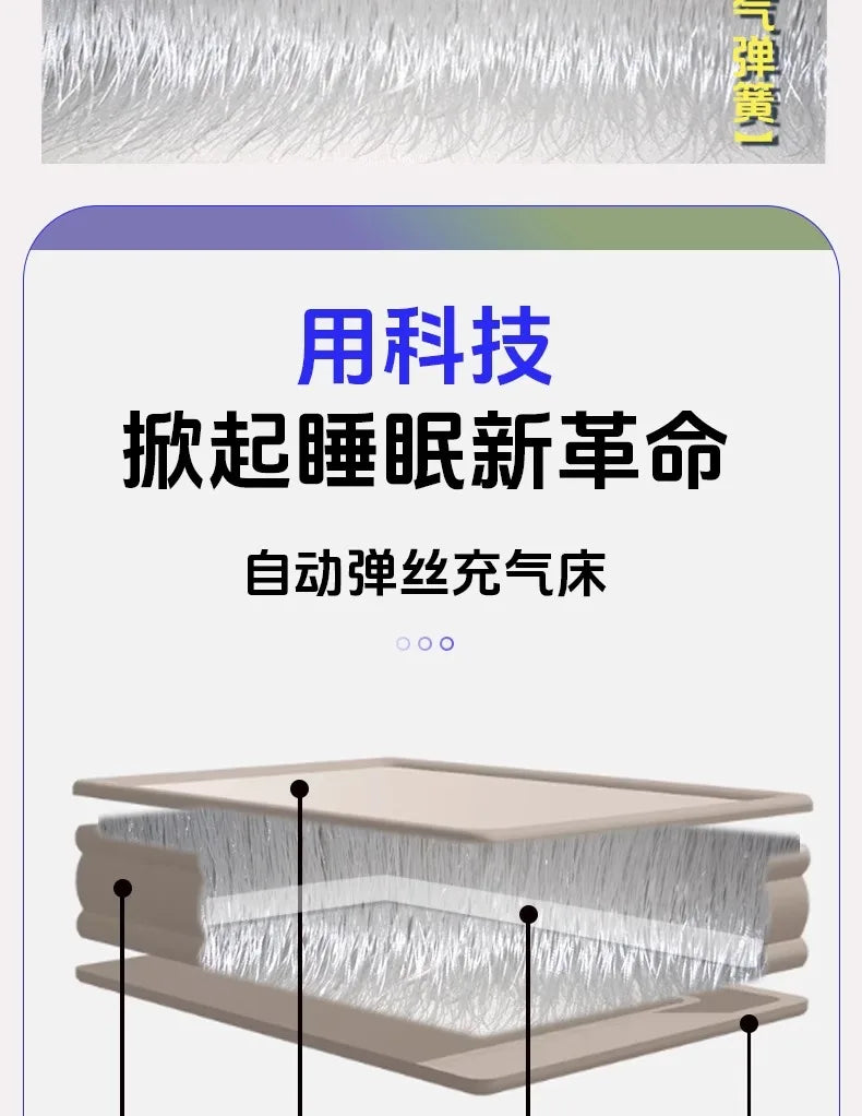 Camping Large Inflatable Bed Luxury Portable Lazy Ergonomic Inflatable Bed Comfortable Outdoor Divano Gonfiabile Furniture Room