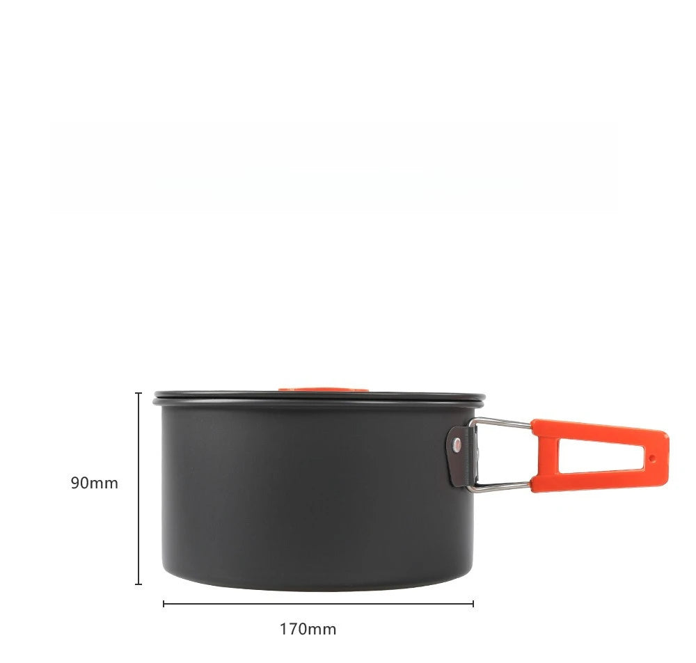 New Outdoor Cookware, Camping Pot and Teapot Set, Camping Pot and Kettle Set Camping Equipment Outdoor Accessories