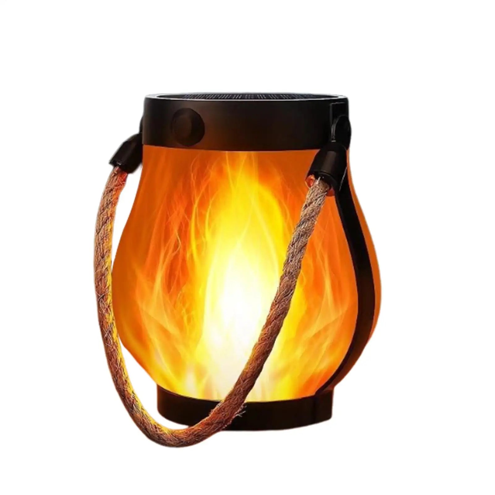 Dancing Flame Solar Lantern Lights Weatherproof Flickering Outdoor Lights for Yard, Garden, Pathway & Patio Decoration
