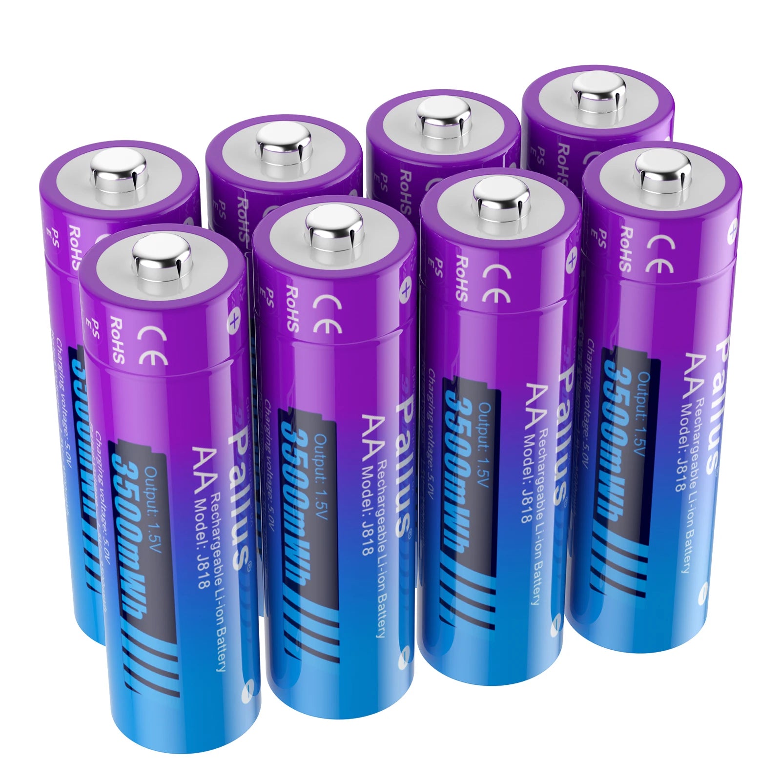 Pallus AA 3A 3500mWh 1.5V Li-ion Rechargeable Battery ,aa Lithium Battery, Manufacturers Direct Sales, Cameras, Electric Toys,