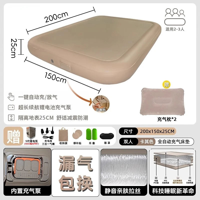 Camping Large Inflatable Bed Luxury Portable Lazy Ergonomic Inflatable Bed Comfortable Outdoor Divano Gonfiabile Furniture Room