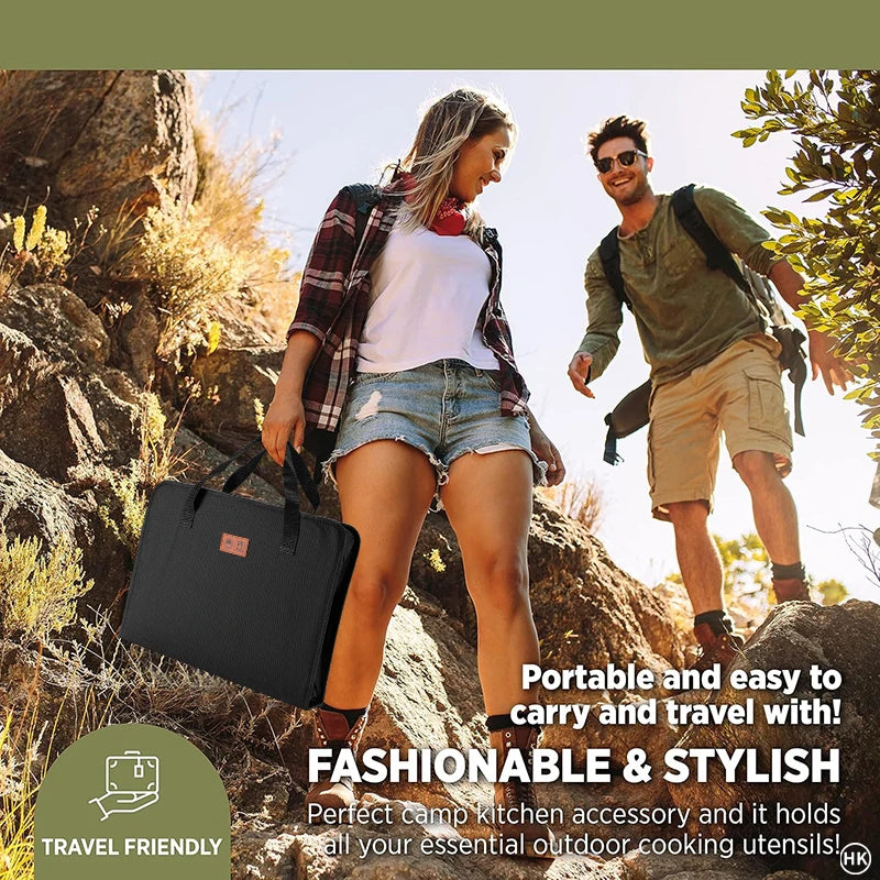 13PCS Camping cooking set, camping essentials, camping accessories, camping cooking and barbecue essentials