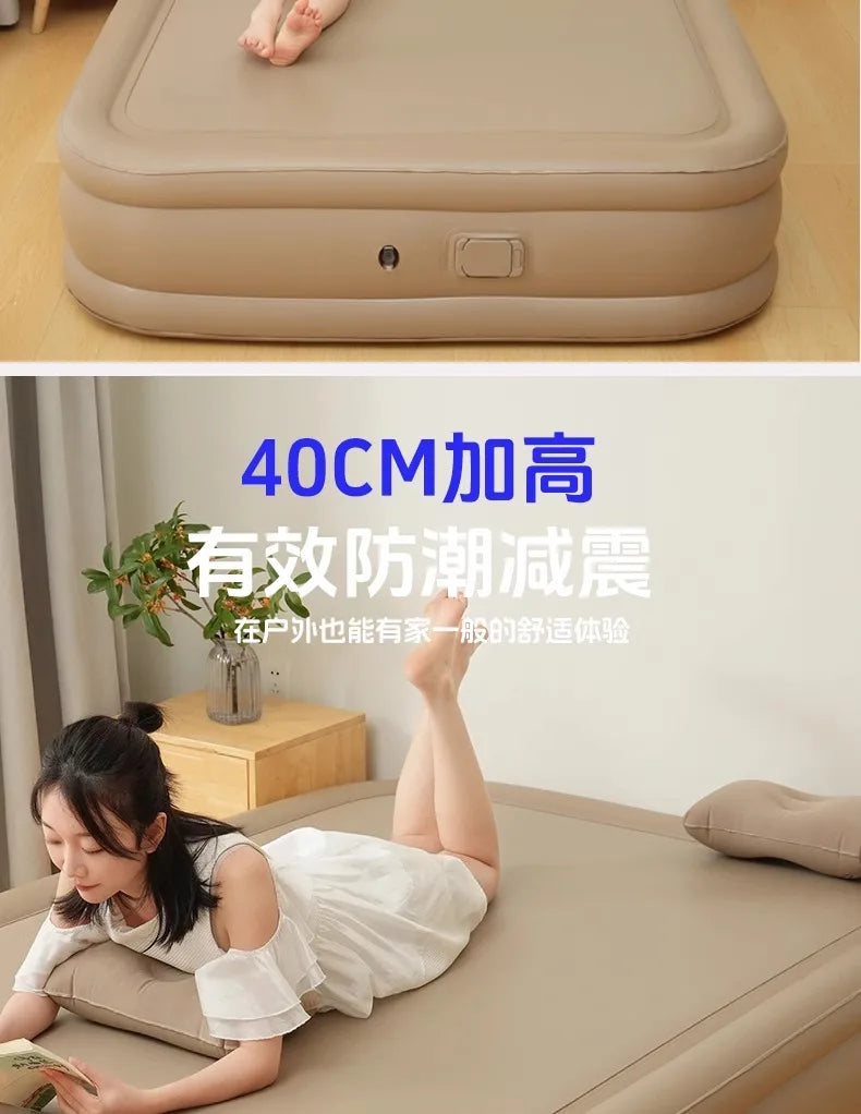 Camping Large Inflatable Bed Luxury Portable Lazy Ergonomic Inflatable Bed Comfortable Outdoor Divano Gonfiabile Furniture Room