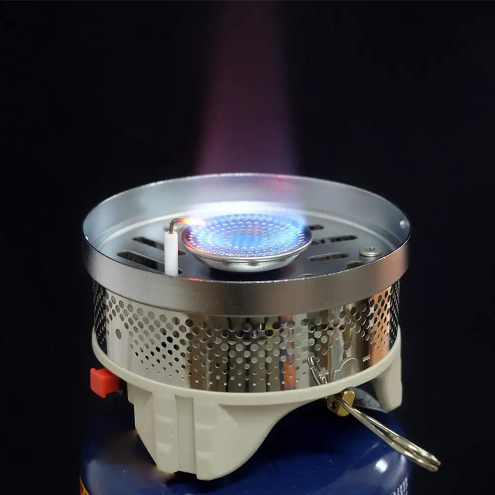 Camping Stove Outdoor Hiking Cooking System With Stove Heat Exchanger Pot Bowl Portable Gas Burner Hiking Stove Picnic Cookware