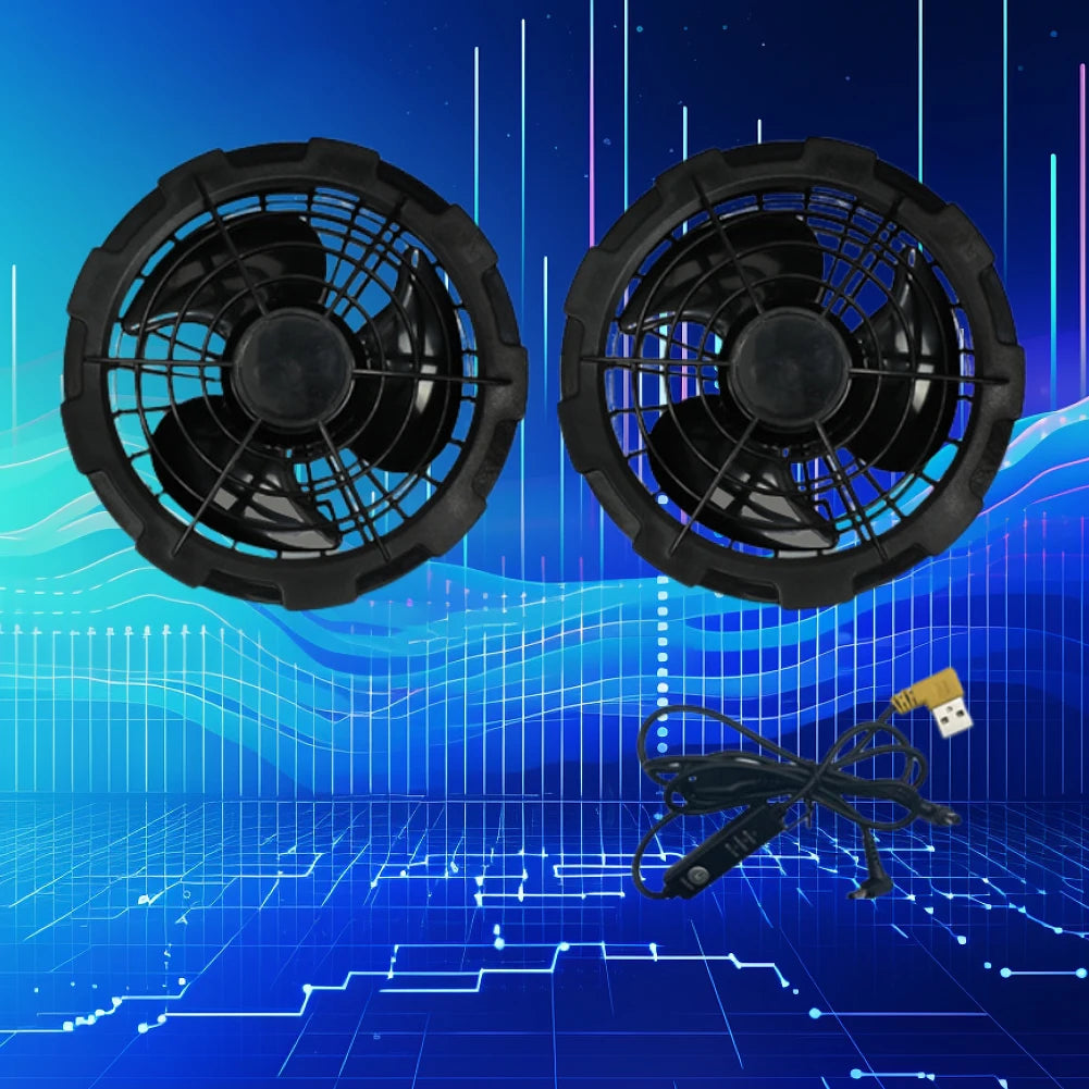 Cooling Vest Air Conditioner Clothes Heat Resistant Sleeveless Workwear Wearable Cooling Fan Vest for Summer Camping Fishing