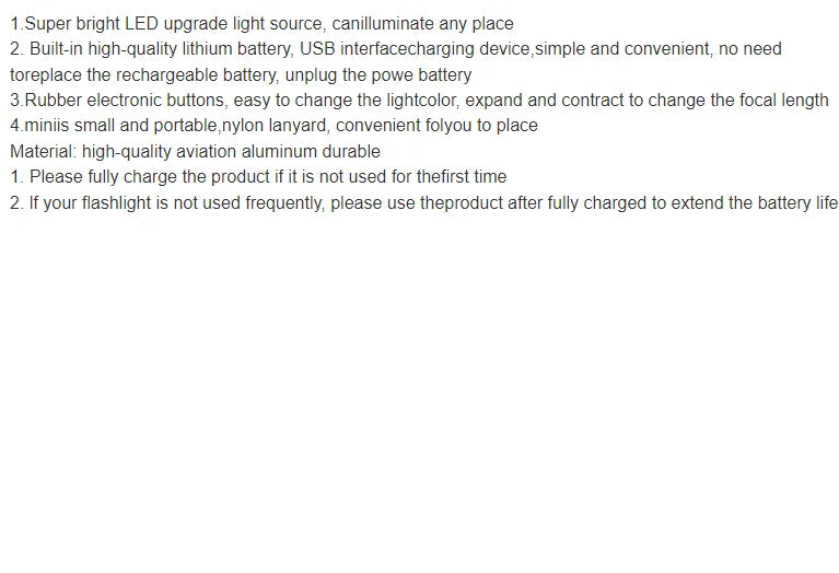 Rechargeable Light Lanterna Portable Rechargeable Led Lamp High Power Led Flashlight Fishing Camping Work Powerful Lamps Usb