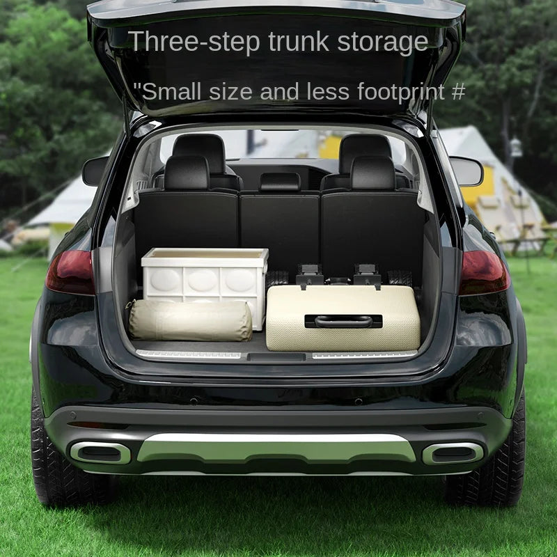 Extended camper, foldable rear-open camper, picnic cart, large-capacity grocery cart, shopping cart