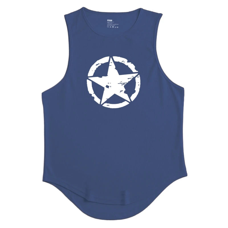 Men's Clothing Gym Quick-drying Sportswear T Shirt For Men Summer Fitness Tank Tops Male Mesh Basketball Sleeveless Shirt Vest