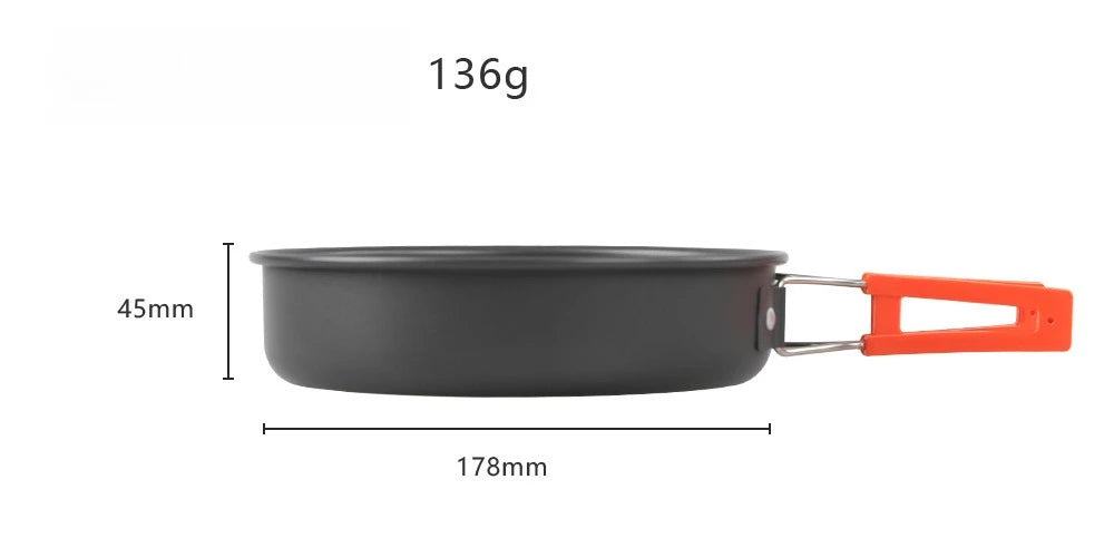 New Outdoor Cookware, Camping Pot and Teapot Set, Camping Pot and Kettle Set Camping Equipment Outdoor Accessories