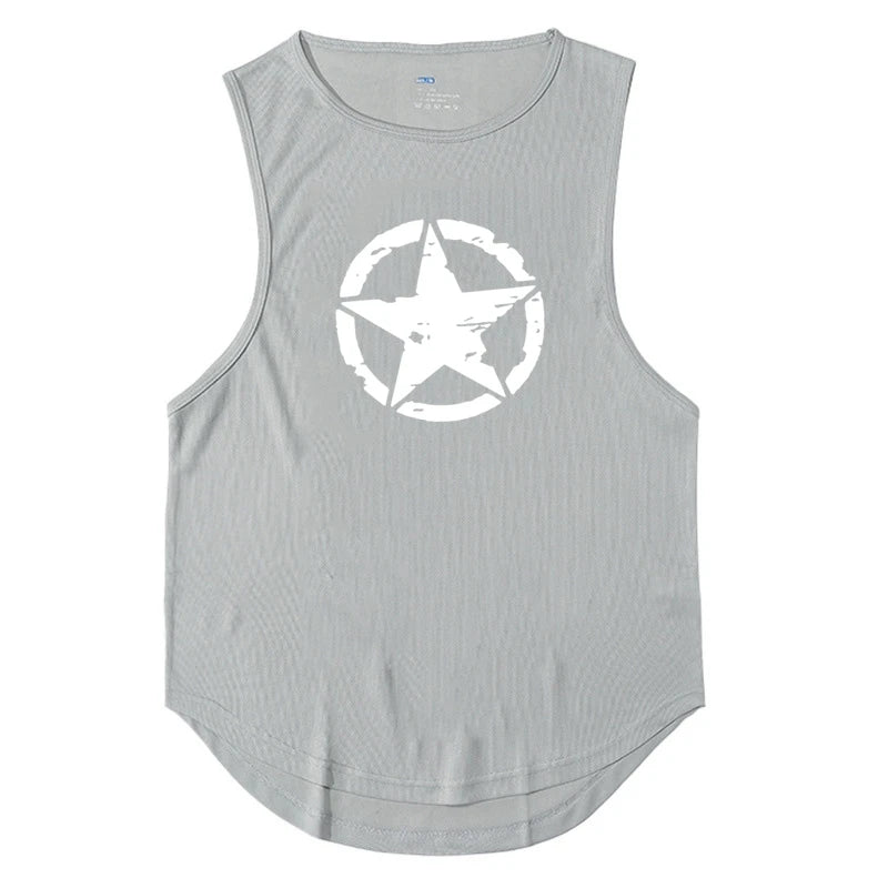 Men's Clothing Gym Quick-drying Sportswear T Shirt For Men Summer Fitness Tank Tops Male Mesh Basketball Sleeveless Shirt Vest