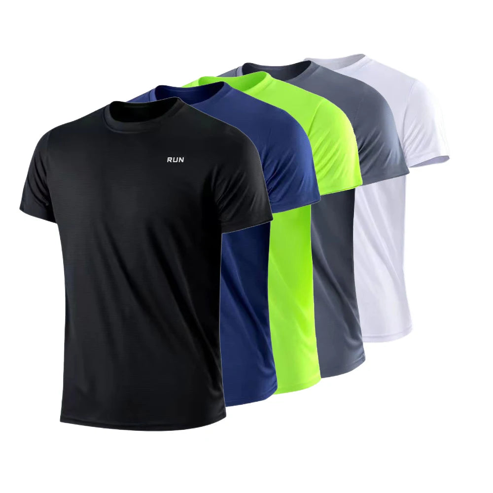 Men Short Sleeve Gym t-Shirts Oversized t-Shirt Tees For Men Football t Shirt Jersey Summer Quick Dry Soccer Top Man Clothing