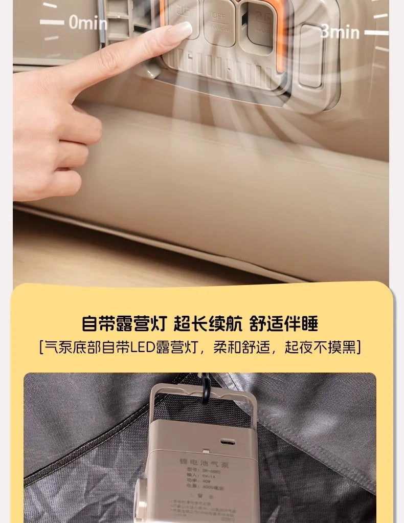 Camping Large Inflatable Bed Luxury Portable Lazy Ergonomic Inflatable Bed Comfortable Outdoor Divano Gonfiabile Furniture Room