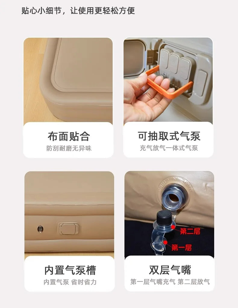 Camping Large Inflatable Bed Luxury Portable Lazy Ergonomic Inflatable Bed Comfortable Outdoor Divano Gonfiabile Furniture Room