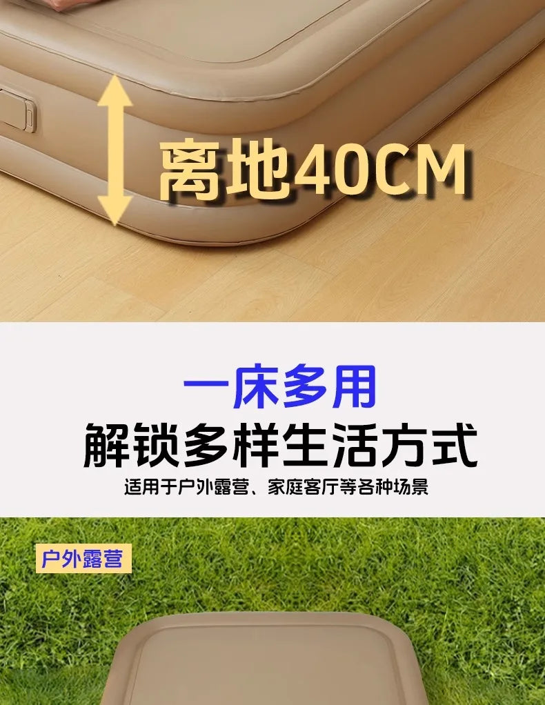 Camping Large Inflatable Bed Luxury Portable Lazy Ergonomic Inflatable Bed Comfortable Outdoor Divano Gonfiabile Furniture Room