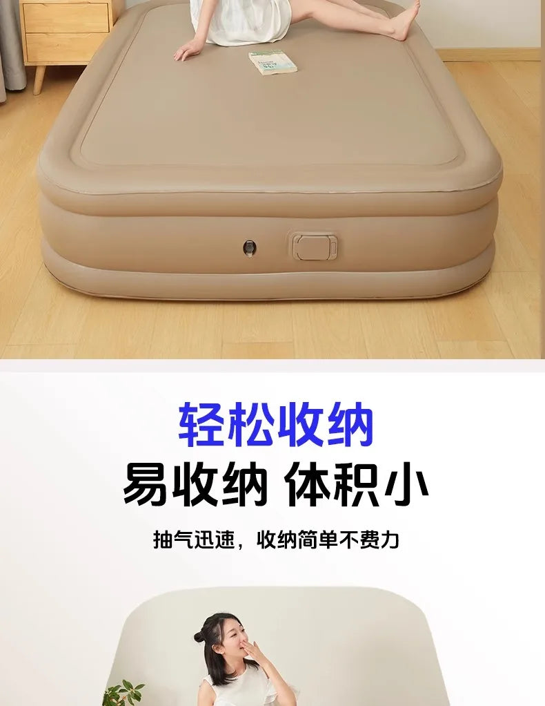 Camping Large Inflatable Bed Luxury Portable Lazy Ergonomic Inflatable Bed Comfortable Outdoor Divano Gonfiabile Furniture Room