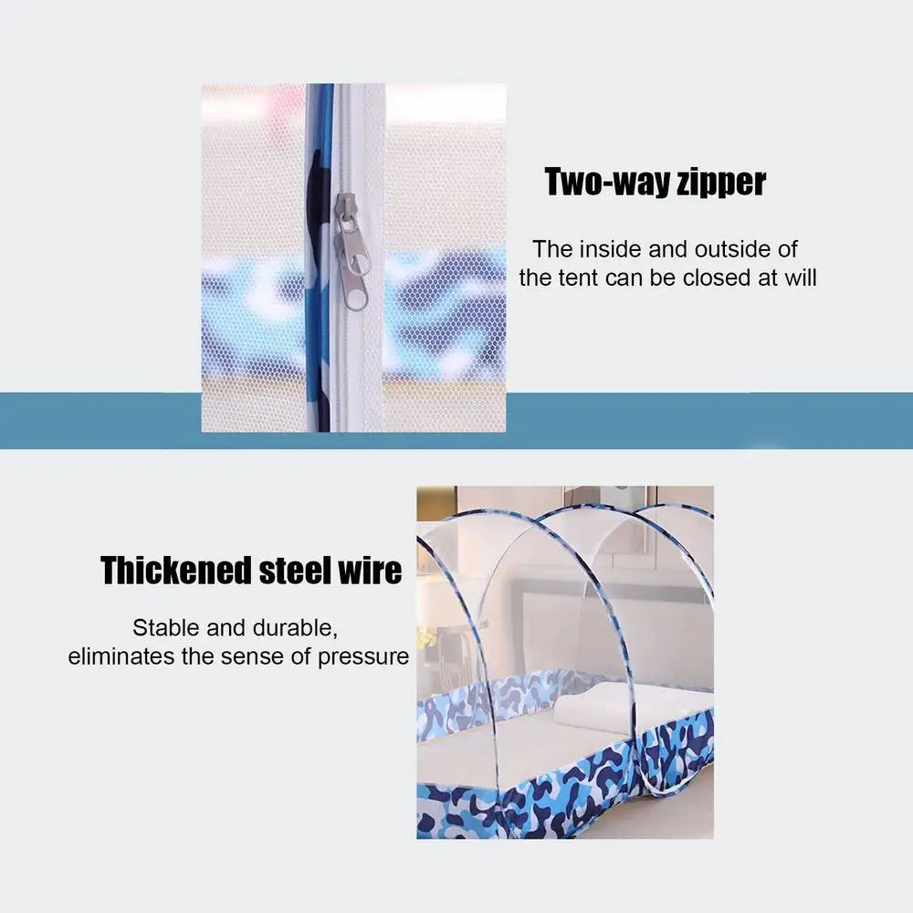 Camping Net Tent Portable Folding Netting Bed Tent Multifunctional Shelters Lightweight Outdoor Sleeping Screen Houses & Rooms