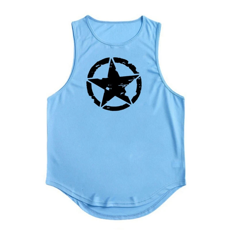 Men's Clothing Gym Quick-drying Sportswear T Shirt For Men Summer Fitness Tank Tops Male Mesh Basketball Sleeveless Shirt Vest