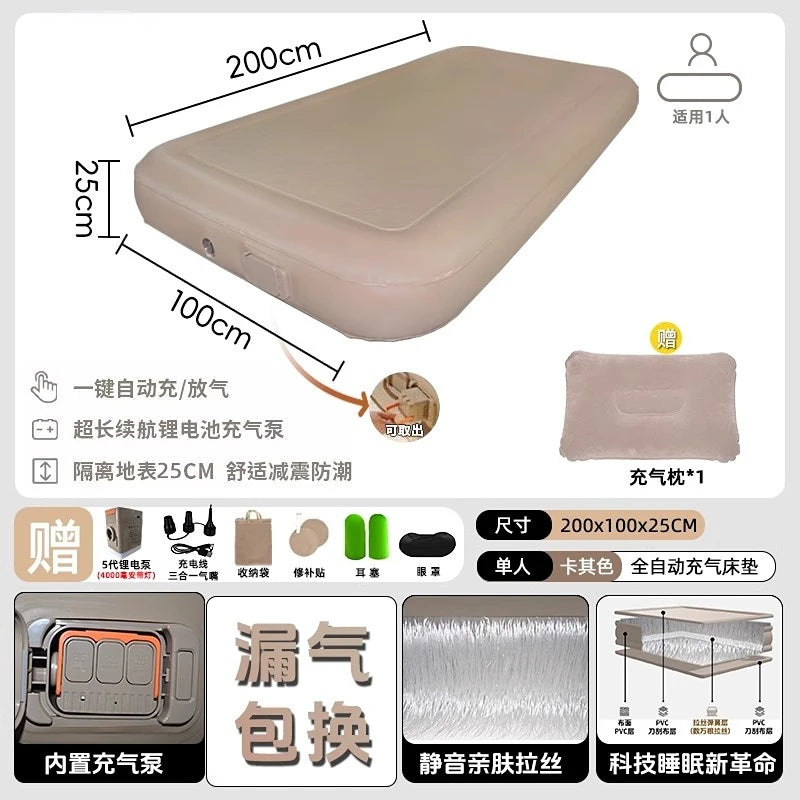 Camping Large Inflatable Bed Luxury Portable Lazy Ergonomic Inflatable Bed Comfortable Outdoor Divano Gonfiabile Furniture Room