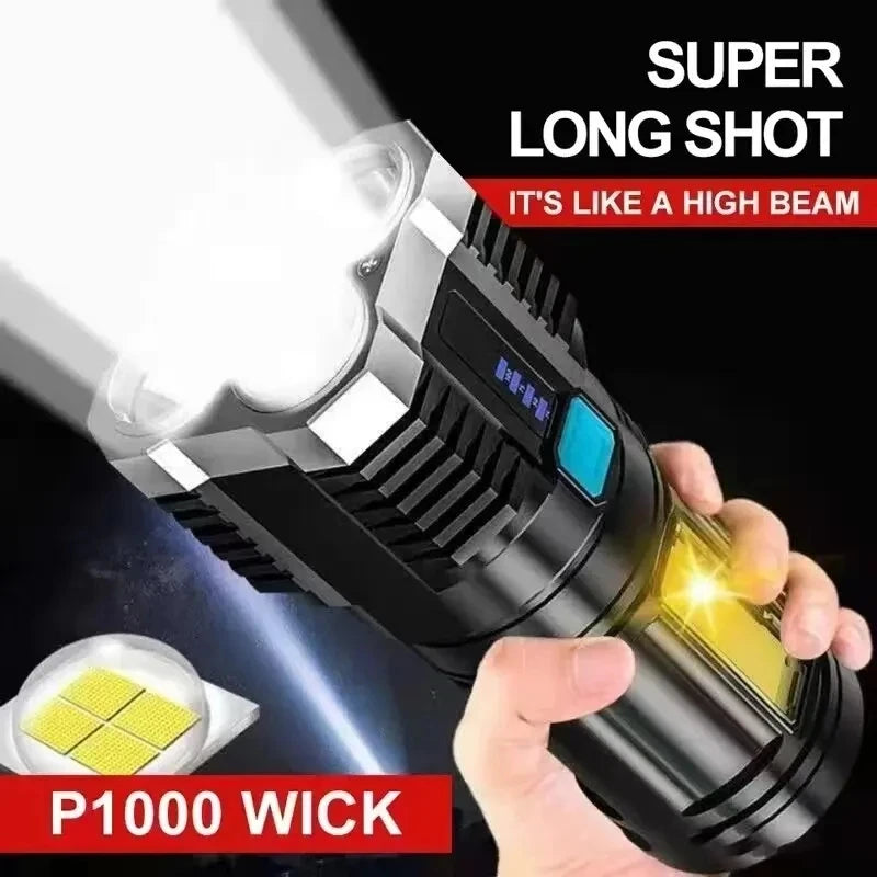 Led Mini Diving Rechargeable High Lumens Torch Long Range Powerful Camping Taschenlampe Linterna Flashlights