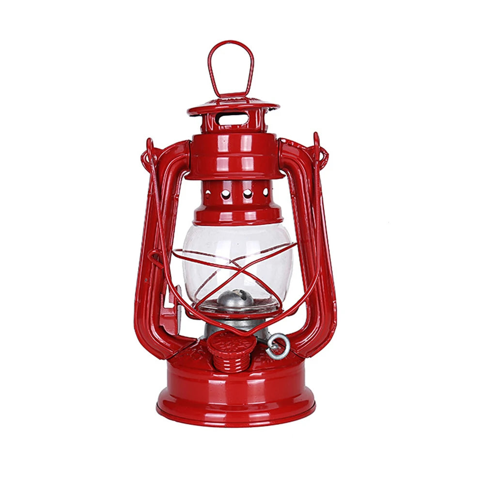 Lantern Vintage Oil Burning Lantern Hurricane Table Lamps With Handle For Camping Home Patio Portable Lanterns
