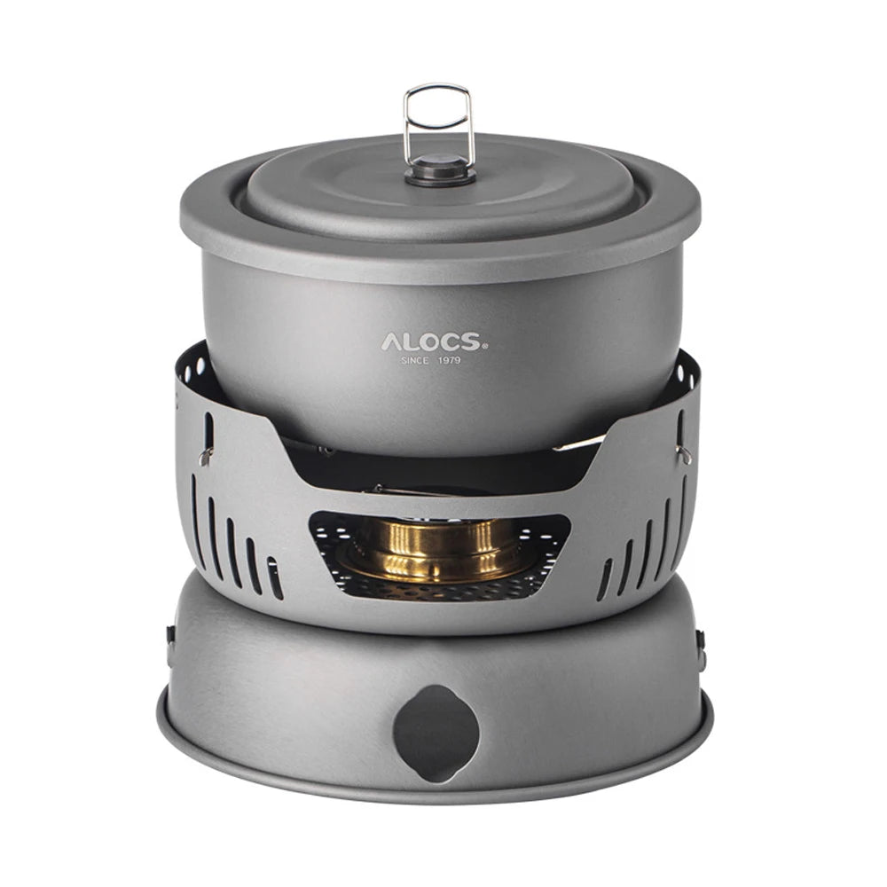 Camping Cookware Portable Camping Stove Outdoor Cooking Set for Backpacking Hiking Picnic BBQ