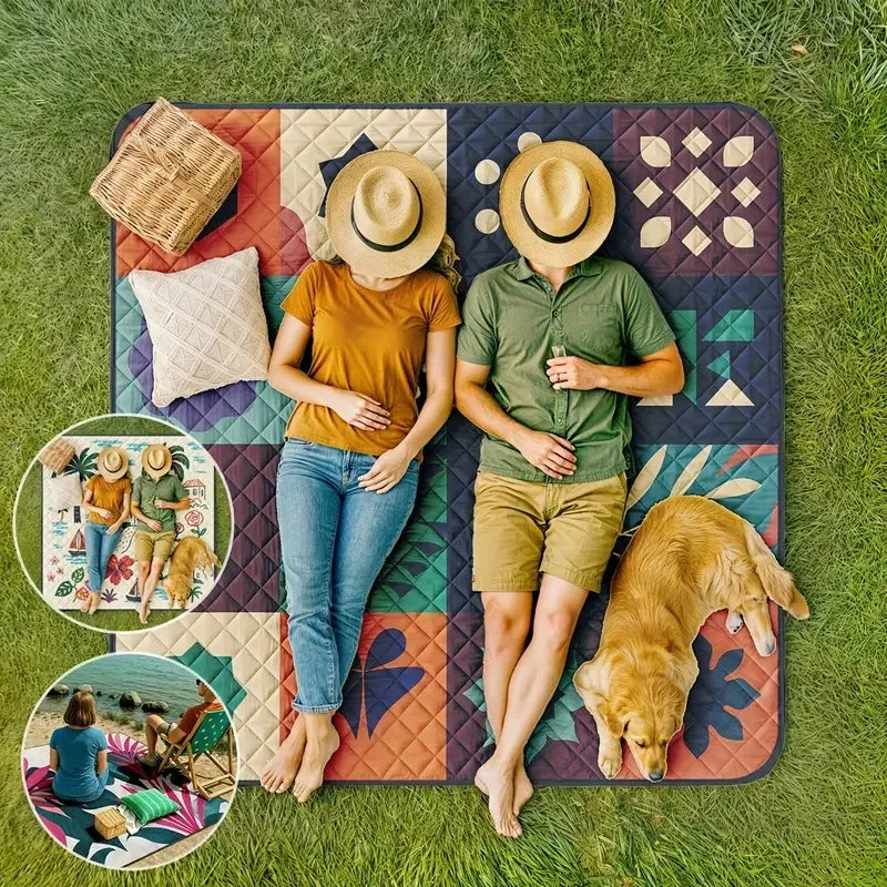 Spring Outing Picnic Mat Camping Supplies Waterproof Moisture proof Outdoor Portable Storage Suitable for Beach Grassland