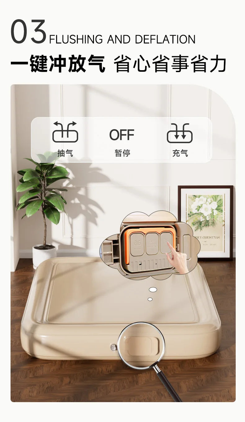 Camping Large Inflatable Bed Luxury Portable Lazy Ergonomic Inflatable Bed Comfortable Outdoor Divano Gonfiabile Furniture Room