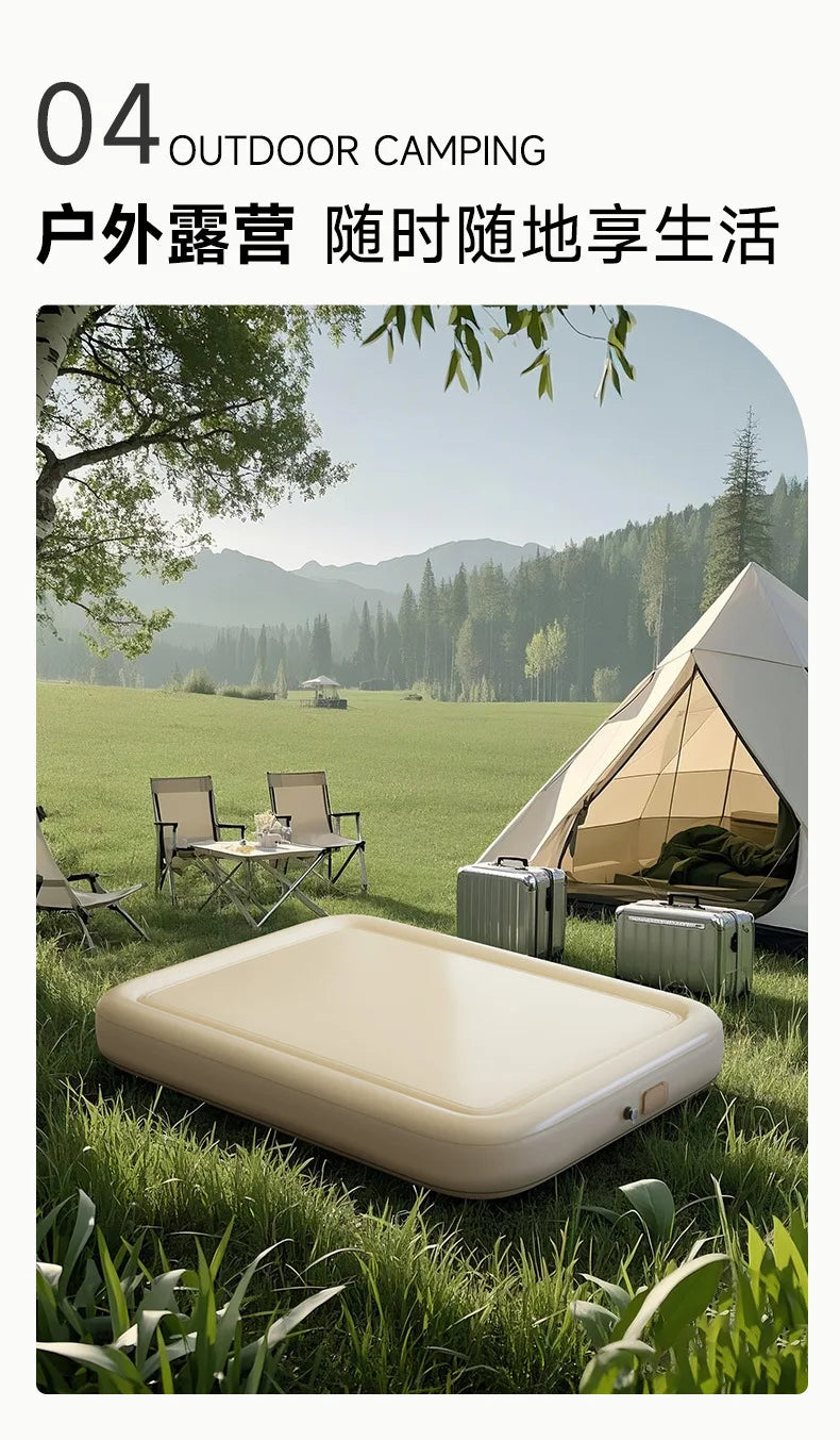Camping Large Inflatable Bed Luxury Portable Lazy Ergonomic Inflatable Bed Comfortable Outdoor Divano Gonfiabile Furniture Room
