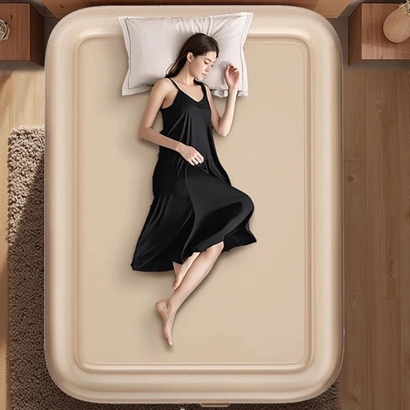 Camping Large Inflatable Bed Luxury Portable Lazy Ergonomic Inflatable Bed Comfortable Outdoor Divano Gonfiabile Furniture Room