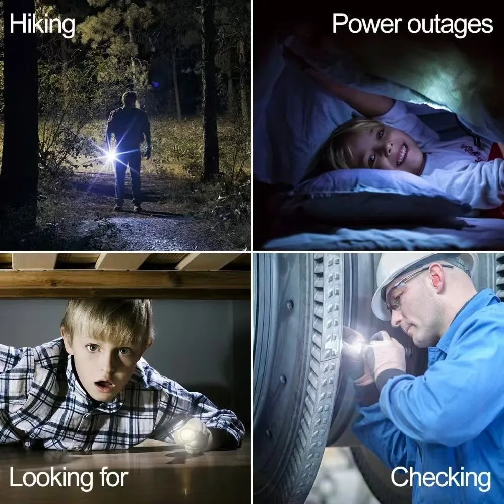 Rechargeable Light Lanterna Portable Rechargeable Led Lamp High Power Led Flashlight Fishing Camping Work Powerful Lamps Usb